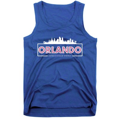 Retro Orlando City Skyline Tank Top