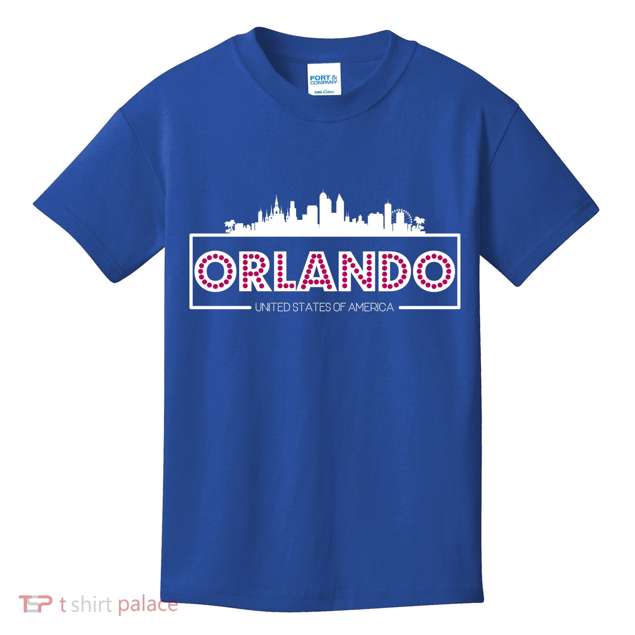 Retro Orlando City Skyline Kids T-Shirt
