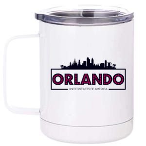 Retro Orlando City Skyline 12 oz Stainless Steel Tumbler Cup