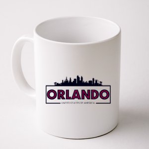 Retro Orlando City Skyline Coffee Mug