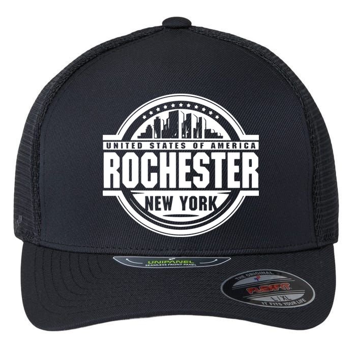 Rochester New York Flexfit Unipanel Trucker Cap