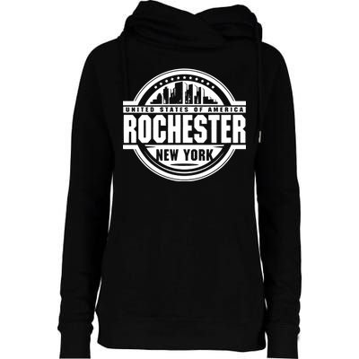 Rochester New York Womens Funnel Neck Pullover Hood