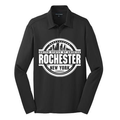 Rochester New York Silk Touch Performance Long Sleeve Polo