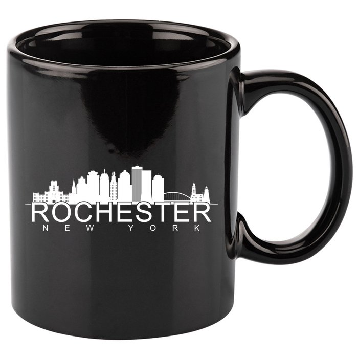 Rochester New York Skyline 11oz C Handle Ceramic Mug
