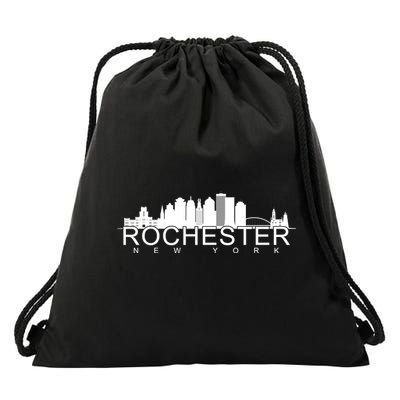 Rochester New York Skyline Drawstring Bag