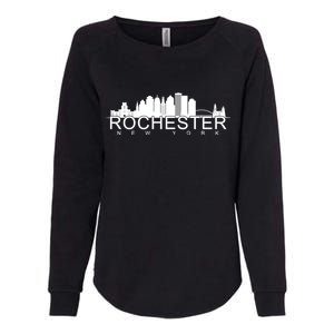 Rochester New York Skyline Womens California Wash Sweatshirt