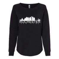 Rochester New York Skyline Womens California Wash Sweatshirt