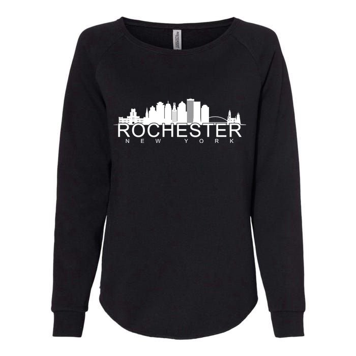 Rochester New York Skyline Womens California Wash Sweatshirt