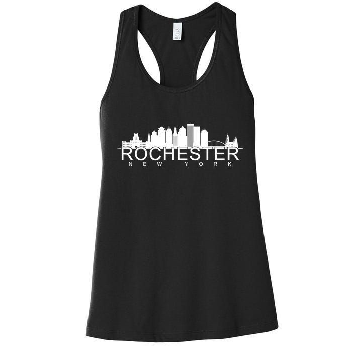 Rochester New York Skyline Women's Racerback Tank