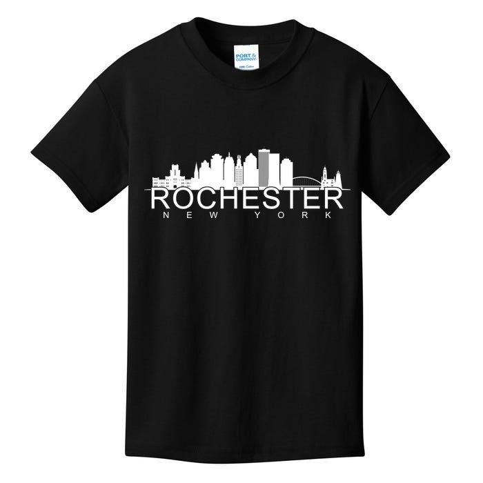 Rochester New York Skyline Kids T-Shirt
