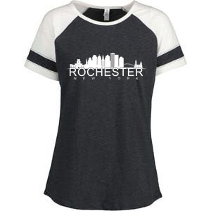 Rochester New York Skyline Enza Ladies Jersey Colorblock Tee