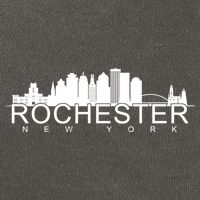 Rochester New York Skyline Cotton Canvas Backpack