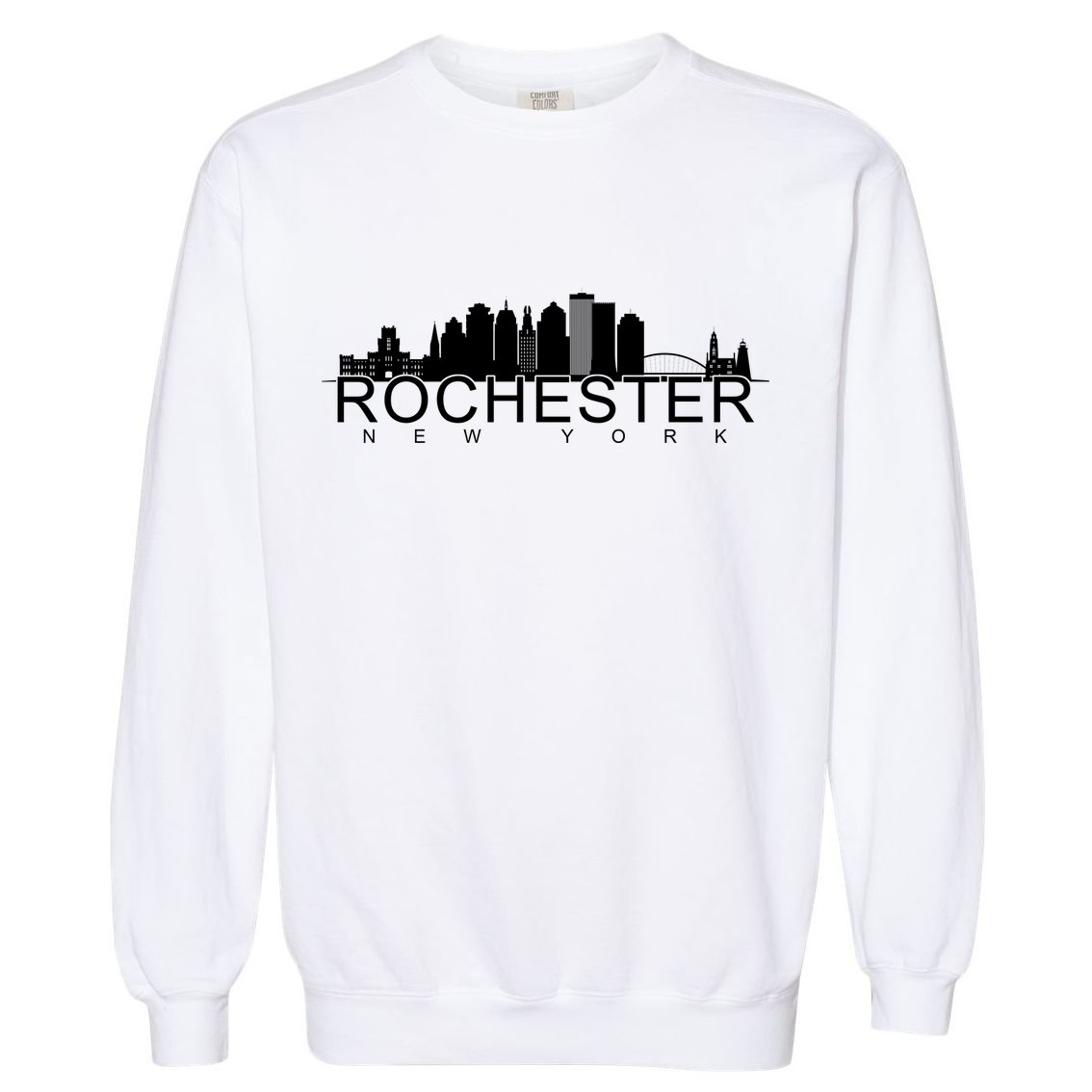 Rochester New York Skyline Garment-Dyed Sweatshirt