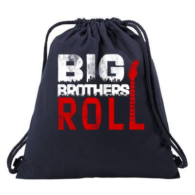 Rock And Roll Big Brothers Drawstring Bag