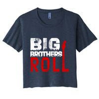 Rock And Roll Big Brothers Women's Crop Top Tee
