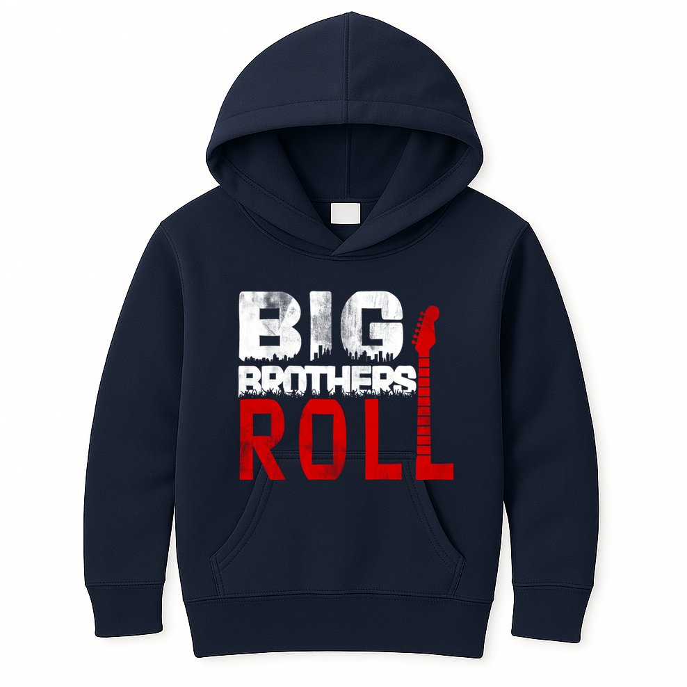 Rock And Roll Big Brothers Kids Hoodie