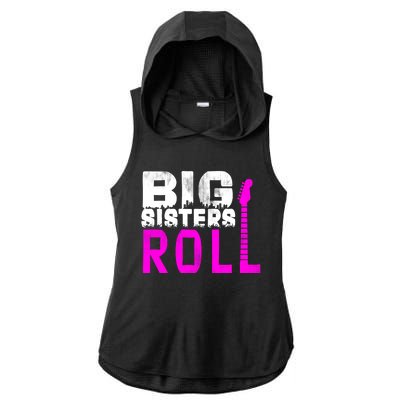 Rock And Roll Big Sisters Ladies PosiCharge Tri-Blend Wicking Draft Hoodie Tank