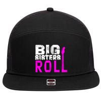 Rock And Roll Big Sisters 7 Panel Mesh Trucker Snapback Hat