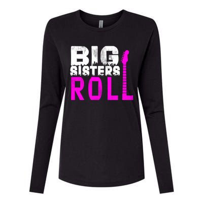 Rock And Roll Big Sisters Womens Cotton Relaxed Long Sleeve T-Shirt