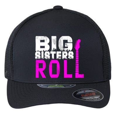 Rock And Roll Big Sisters Flexfit Unipanel Trucker Cap