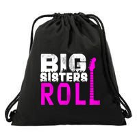 Rock And Roll Big Sisters Drawstring Bag