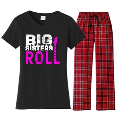 Rock And Roll Big Sisters Women's Flannel Pajama Set