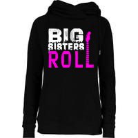 Rock And Roll Big Sisters Womens Funnel Neck Pullover Hood