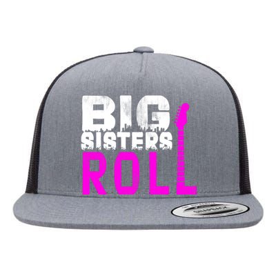 Rock And Roll Big Sisters Flat Bill Trucker Hat