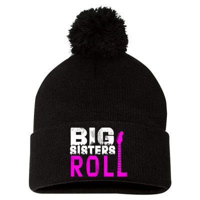 Rock And Roll Big Sisters Pom Pom 12in Knit Beanie