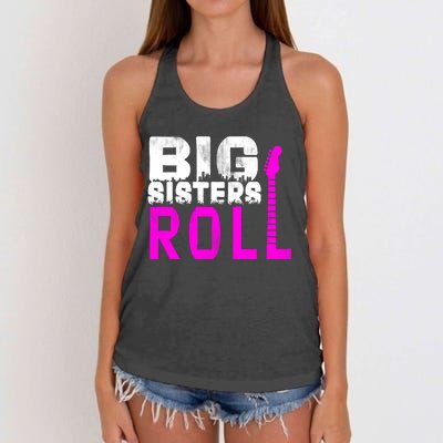 Rock And Roll Big Sisters Women's Knotted Racerback Tank