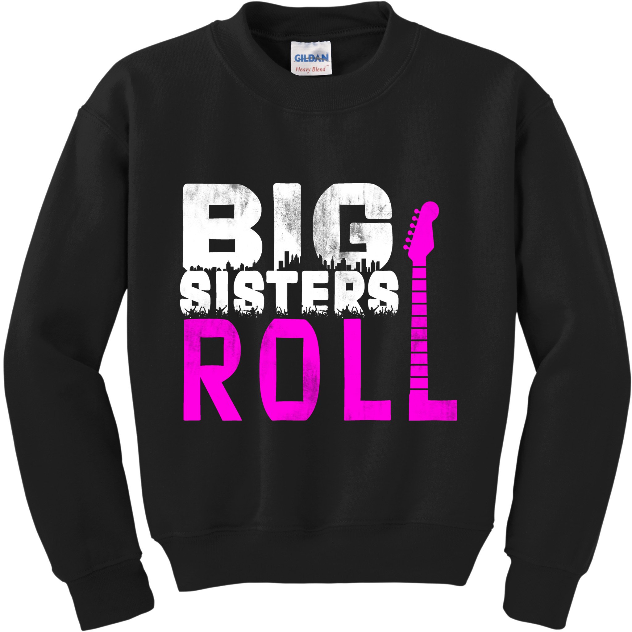 Rock And Roll Big Sisters Kids Sweatshirt