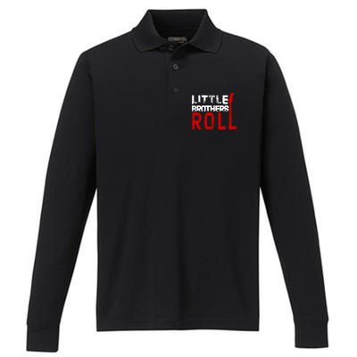 Rock And Roll Little Brothers Performance Long Sleeve Polo