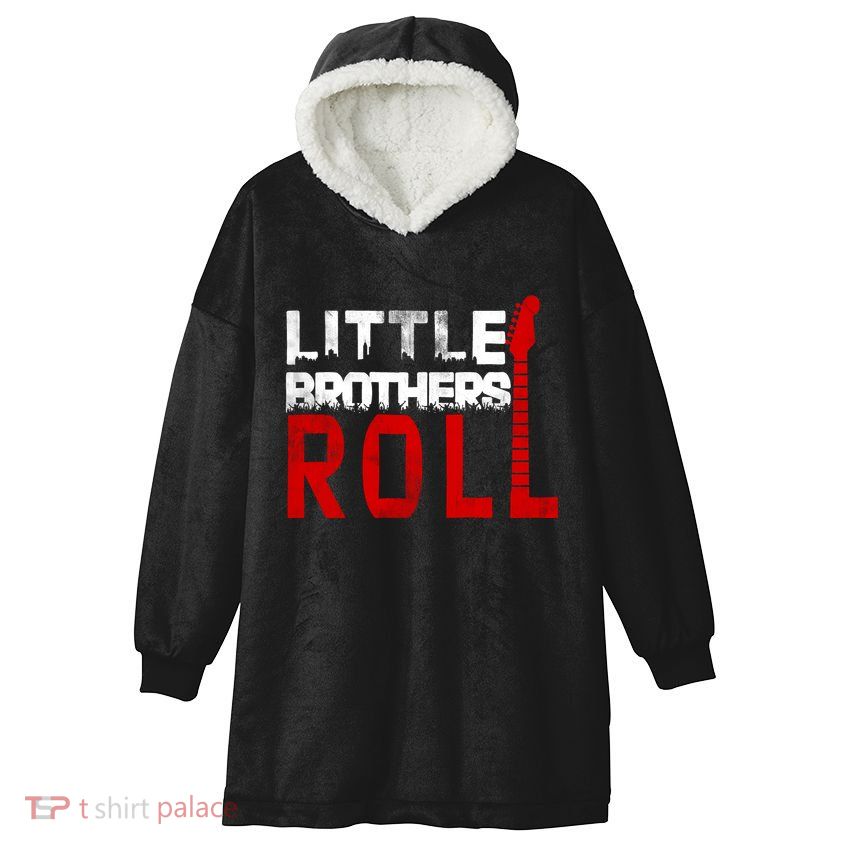 Rock And Roll Little Brothers Hooded Wearable Blanket