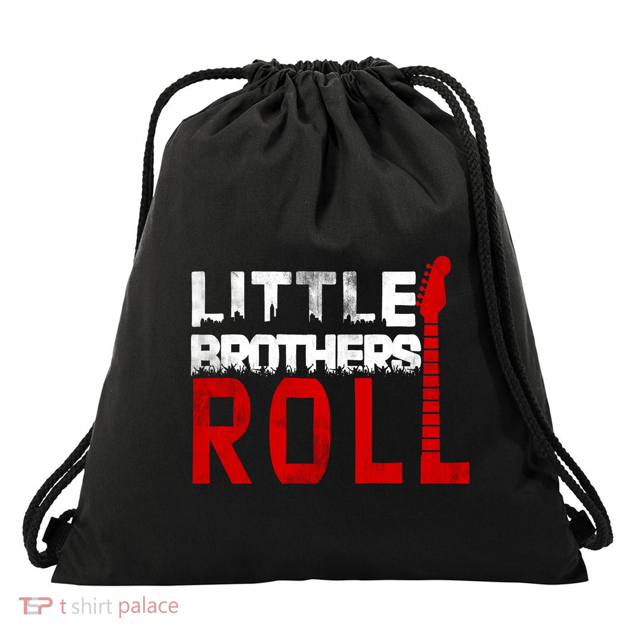 Rock And Roll Little Brothers Drawstring Bag