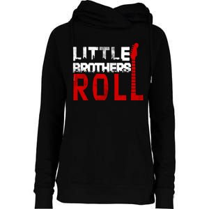 Rock And Roll Little Brothers Womens Funnel Neck Pullover Hood