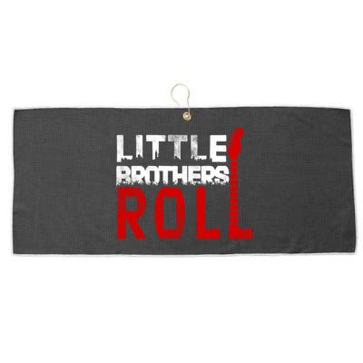 Rock And Roll Little Brothers Large Microfiber Waffle Golf Towel