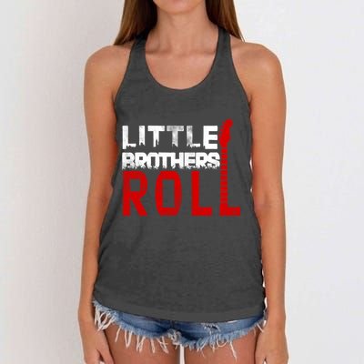 Rock And Roll Little Brothers Women's Knotted Racerback Tank