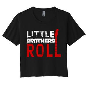 Rock And Roll Little Brothers Women's Crop Top Tee