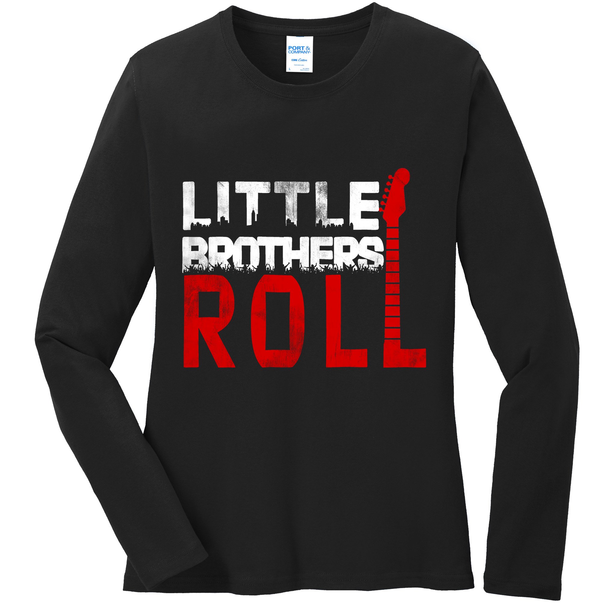 Rock And Roll Little Brothers Ladies Long Sleeve Shirt