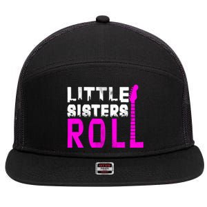 Rock And Roll Little Sisters 7 Panel Mesh Trucker Snapback Hat