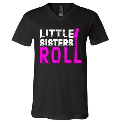 Rock And Roll Little Sisters V-Neck T-Shirt