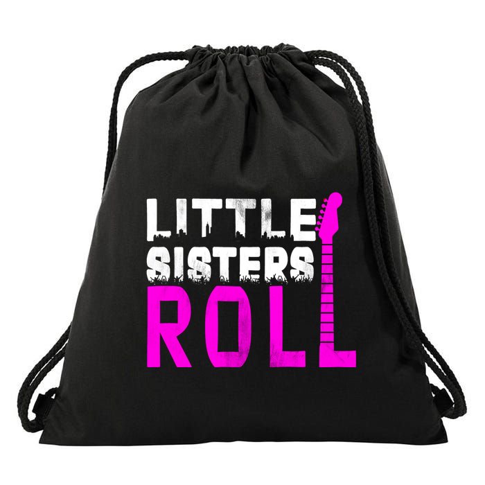 Rock And Roll Little Sisters Drawstring Bag