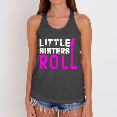 Rock And Roll Little Sisters Women's Knotted Racerback Tank