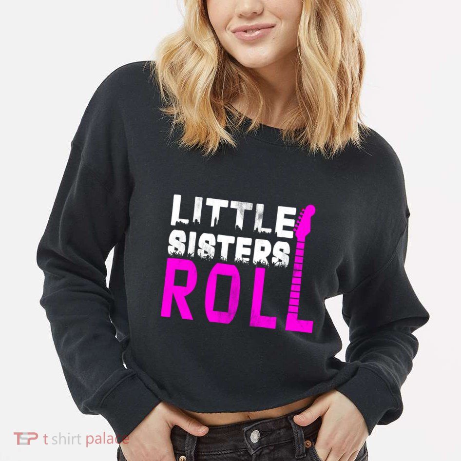Rock And Roll Little Sisters Cropped Pullover Crew