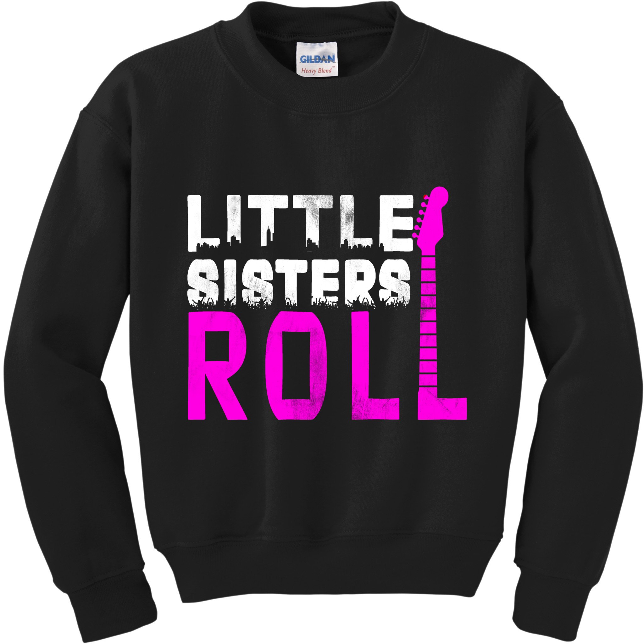 Rock And Roll Little Sisters Kids Sweatshirt