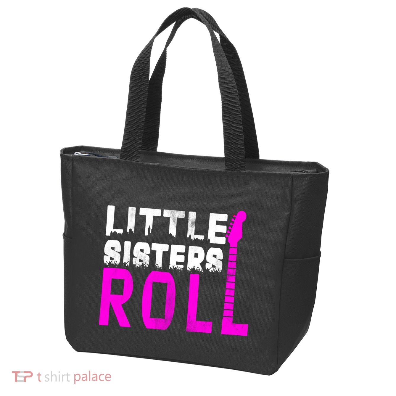 Rock And Roll Little Sisters Zip Tote Bag