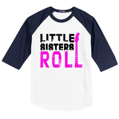 Rock And Roll Little Sisters Baseball Sleeve Shirt