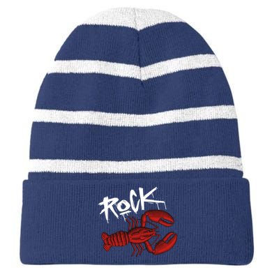 Rock Lobster Striped Beanie with Solid Band