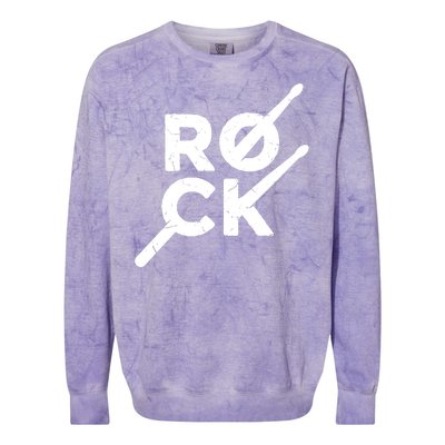 Rock Music Drum Colorblast Crewneck Sweatshirt