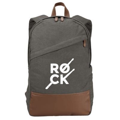 Rock Music Drum Cotton Canvas Backpack